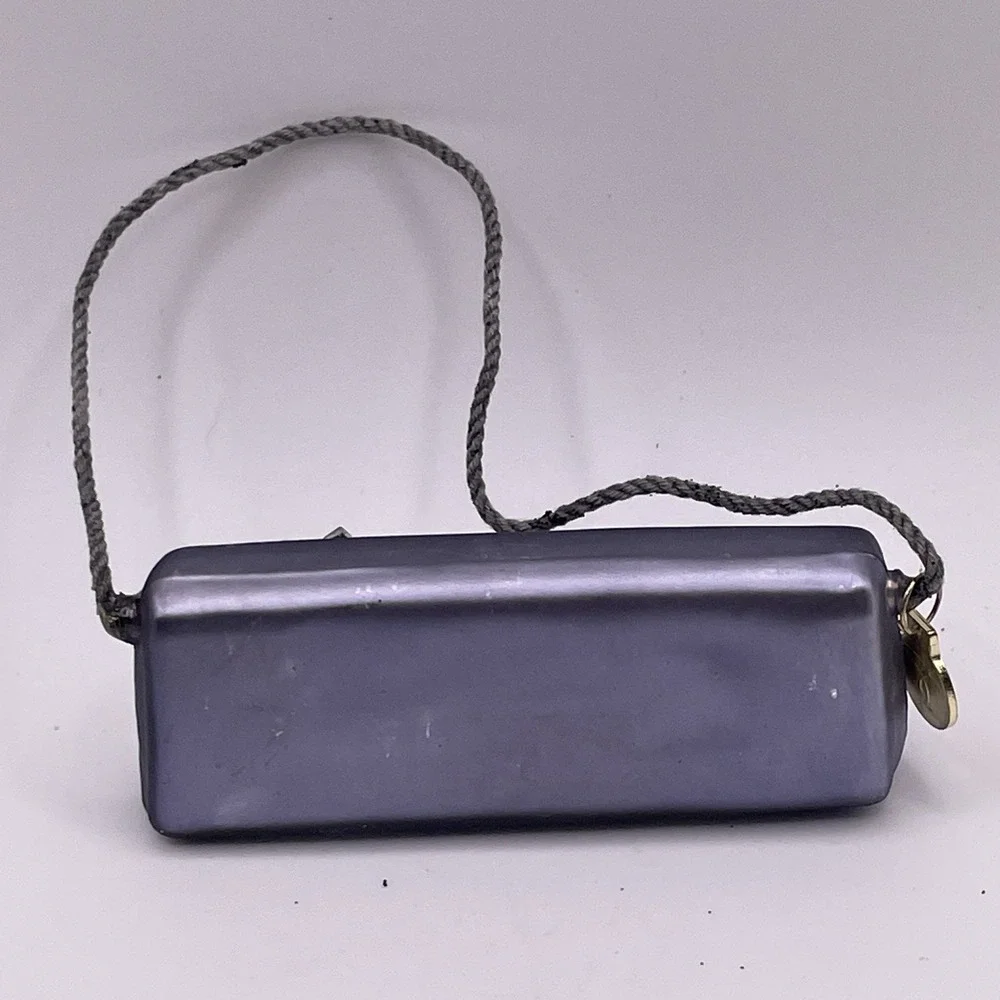 Vintage Dept 56 Rhinestone PURSE Glass Christmas‎ Ornament 3
